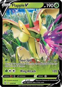 Flapple V (PTCG-SWSH05) (Holofoil) (#018/163)
