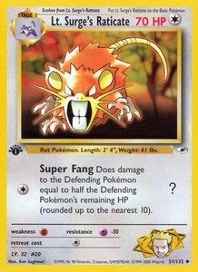 Lt. Surge's Raticate (PTCG-G1) (Unlimited) (#051/132)