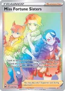Miss Fortune Sisters (Secret) (PTCG-SWSH11) (Holofoil) (#209/196)
