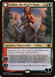 Arlinn, the Pack's Hope // Arlinn, the Moon's Fury (MID) (#211) Arlinn, the Pack's Hope // Arlinn, the Moon's Fury (MID) (#211)