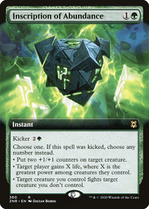 Inscription of Abundance (ZNR) (Extended Art) (#360) Inscription of Abundance (ZNR) (Extended Art) (#360)