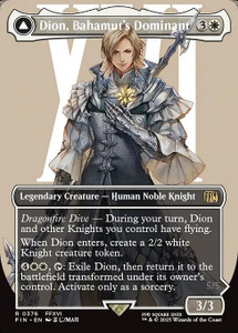 Dion, Bahamut's Dominant // Bahamut, Warden of Light (FIN) (Foil) (Borderless) (#376) Dion, Bahamut's Dominant // Bahamut, Warden of Light (FIN) (Foil) (Borderless) (#376)