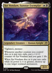 Syr Vondam, Sunstar Exemplar (EOE) (#231) Syr Vondam, Sunstar Exemplar (EOE) (#231)