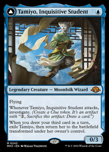 Tamiyo, Inquisitive Student // Tamiyo, Seasoned Scholar (MH3) (Foil) (#242)