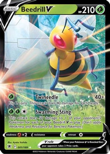 Beedrill V (PTCG-SWSH10) (Holofoil) (#001/189) Beedrill V (PTCG-SWSH10) (Holofoil) (#001/189)