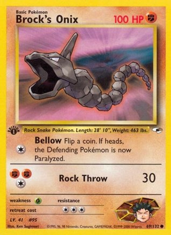 Brock's Onix (69) (PTCG-G1) (Unlimited) (#069/132)
