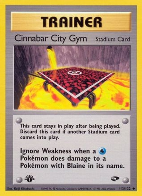 Cinnabar City Gym (PTCG-G2) (Unlimited) (#113/132)