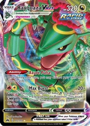 Rayquaza VMAX (102) (PTCG-CRZ) (Holofoil) (#102/159)