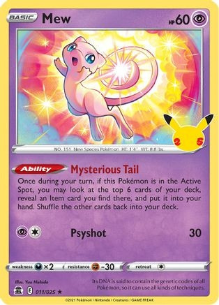 Mew (PTCG-CLB1) (Holofoil) (#011/025)