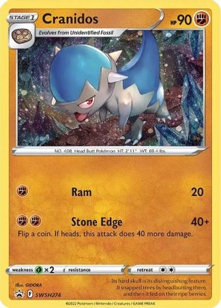 Cranidos - SWSH274 (PTCG-SWSD) (Holofoil) (#SWSH274)