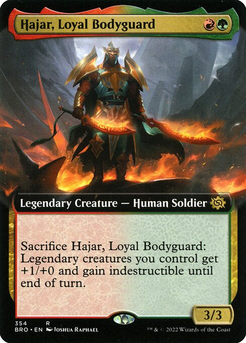 Hajar, Loyal Bodyguard (BRO) (Foil) (Extended Art) (#354)