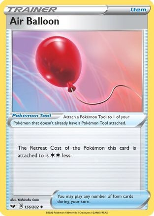 Air Balloon (PTCG-SWSH01) (Reverse Holofoil) (#156/202)