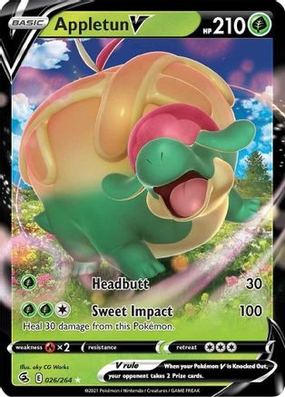 Appletun V (PTCG-SWSH08) (Holofoil) (#026/264)