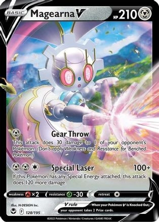 Magearna V (PTCG-SWSH12) (Holofoil) (#128/195)