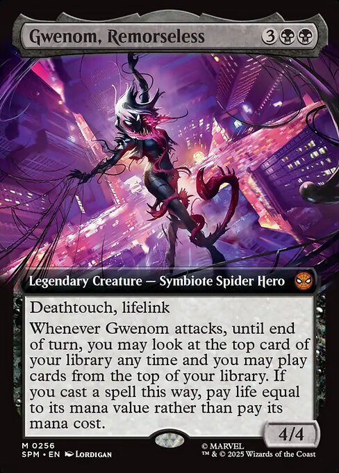 Gwenom, Remorseless (SPM) (Foil) (Extended Art) (#256)