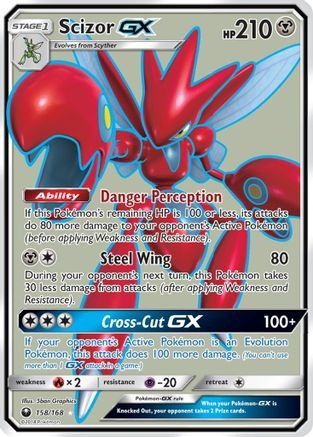 Scizor GX (Full Art) (PTCG-CES) (Holofoil) (#158/168)