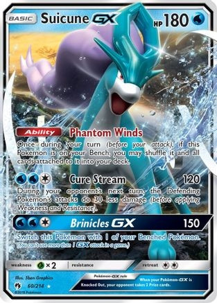 Suicune GX (PTCG-SM8) (Holofoil) (#60/214)