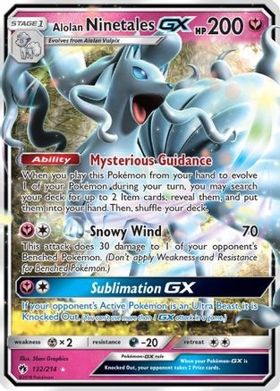 Alolan Ninetales GX (PTCG-SM8) (Holofoil) (#132/214)