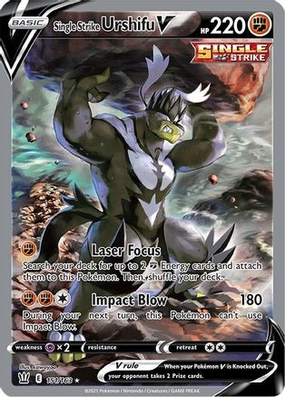 Single Strike Urshifu V (Alternate Full Art) (PTCG-SWSH05) (Holofoil) (#151/163)