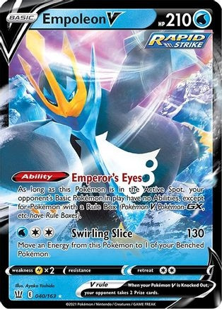 Empoleon V (PTCG-SWSH05) (Holofoil) (#040/163)
