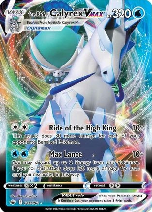 Ice Rider Calyrex VMAX (PTCG-SWSH06) (Holofoil) (#046/198)