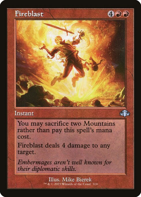 Fireblast (DMR) (Foil) (#319)
