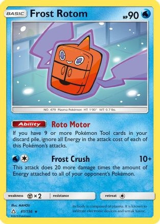 Frost Rotom (PTCG-SM05) (Reverse Holofoil) (#41/156)