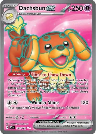 Dachsbun ex - 160/142 (PTCG-SV07) (Holofoil) (#160/142)
