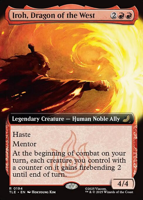 Iroh, Dragon of the West (TLE) (Foil) (Extended Art) (#194)