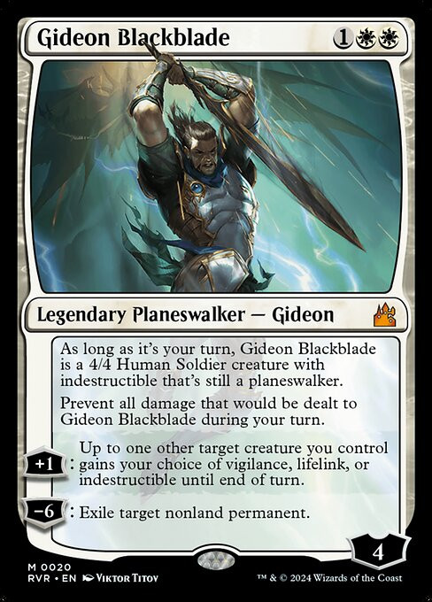 Gideon Blackblade (RVR) (Foil) (#20)