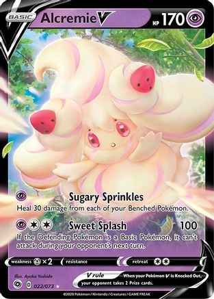 Alcremie V (PTCG-CHP) (Holofoil) (#22/73)