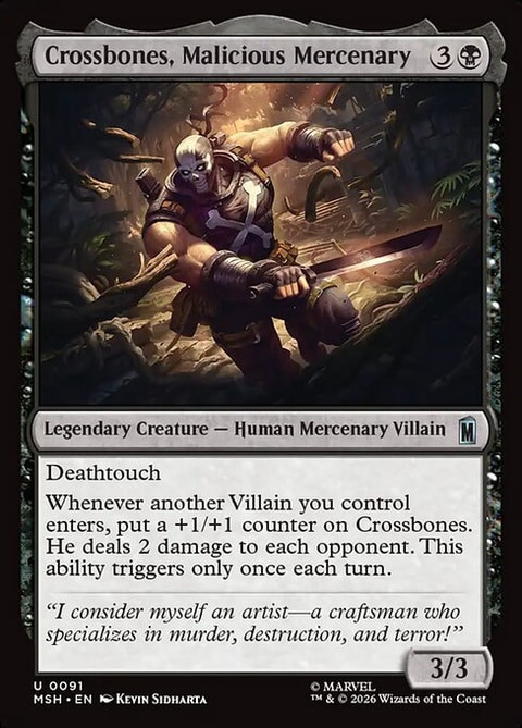 Crossbones, Malicious Mercenary (MSH) (#91)