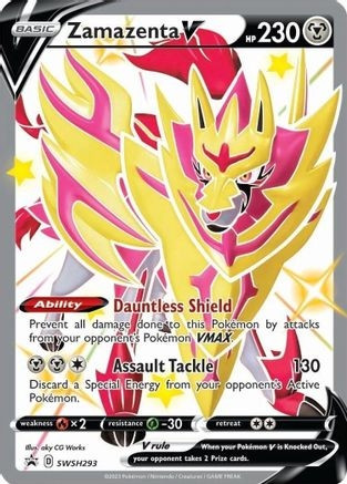 Zamazenta V (Shiny) - SWSH293 (PTCG-SWSD) (Holofoil) (#SWSH293)