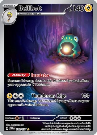 Bellibolt - 201/197 (PTCG-OBF) (Holofoil) (#201/197)