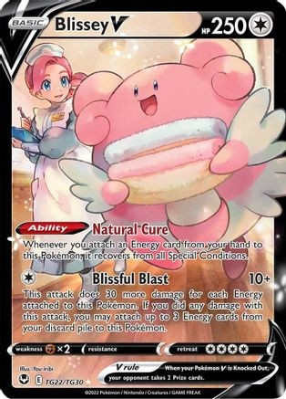 Blissey V (PTCG-SWSH12: TG) (Holofoil) (#TG22/TG30)