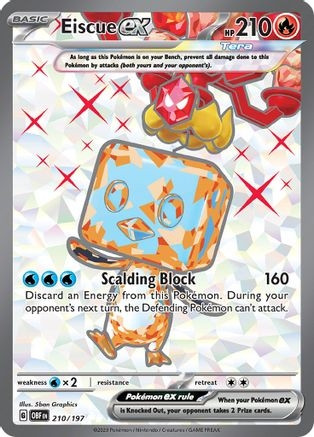 Eiscue ex - 210-197 (PTCG-OBF) (Holofoil) (#210/197)