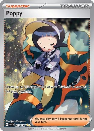Poppy - 227/197 (PTCG-OBF) (Holofoil) (#227/197)