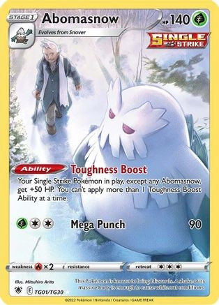 Abomasnow (PTCG-SWSH10:TG) (Holofoil) (#TG01/TG30)