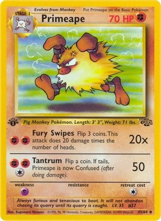 Primeape (PTCG-JU) (Unlimited) (#43/64)