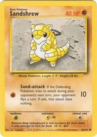 Sandshrew (PTCG-BS) (#062/102)