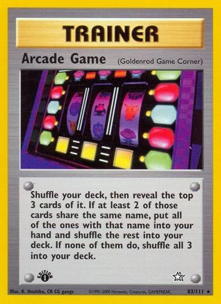 Arcade Game (Goldenrod Game Corner) (PTCG-N1) (Unlimited) (#083/111)