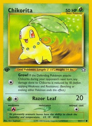 Chikorita (54) (PTCG-N1) (Unlimited) (#054/111)