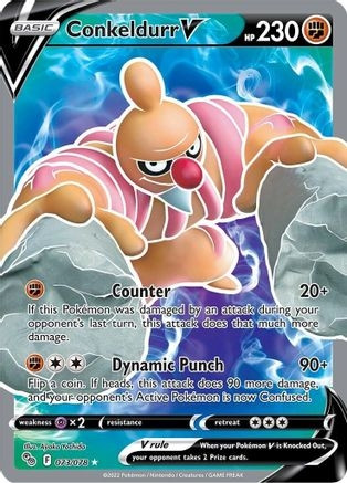 Conkeldurr V (Full Art) (PTCG-PGO) (Holofoil) (#073/078)