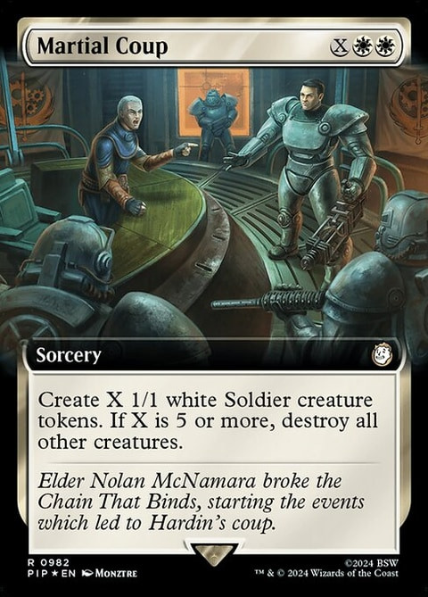 Martial Coup (PIP) (SurgeFoil) (Extended Art) (#982)
