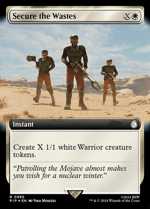 Secure the Wastes (PIP) (SurgeFoil) (Extended Art) (#985)