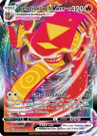Centiskorch VMAX (PTCG-SWSH03) (Holofoil) (#034/189)