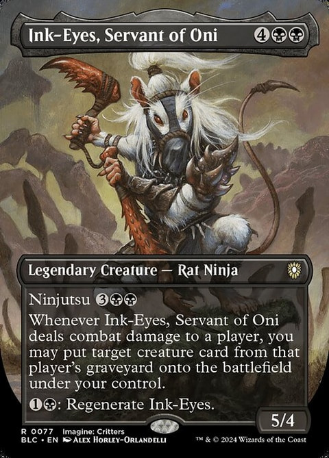Ink-Eyes, Servant of Oni (BLC) (Foil) (Borderless) (#77)
