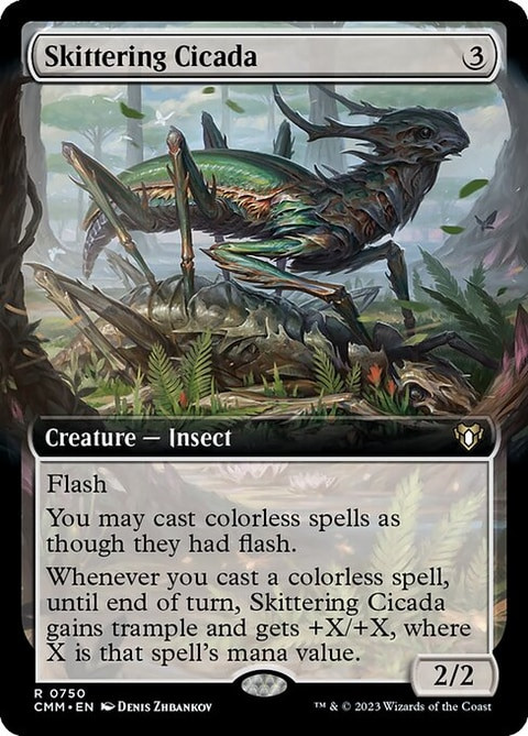 Skittering Cicada (CMM) (Extended Art) (#750)