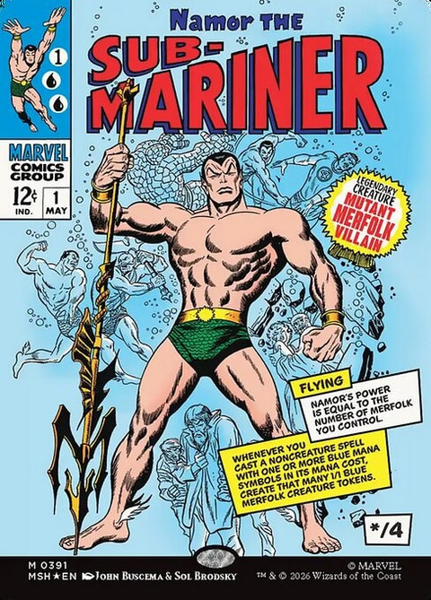Namor the Sub-Mariner (MSH) (Foil) (Borderless) (#391)