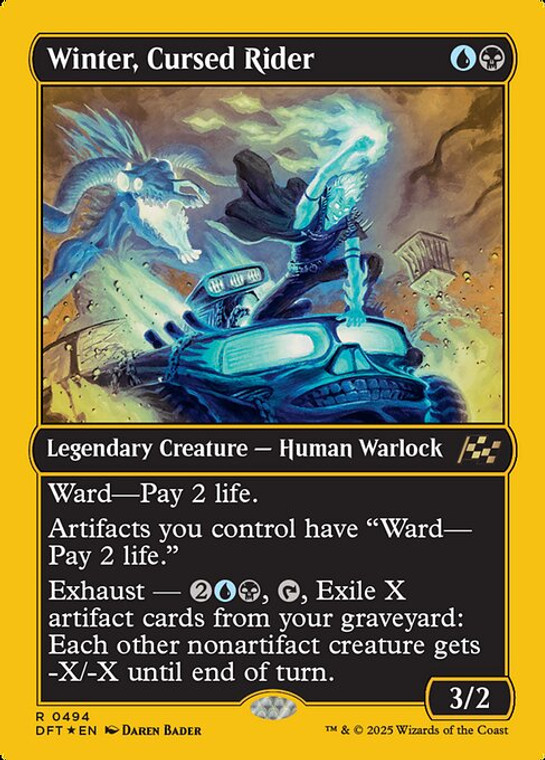 Winter, Cursed Rider (DFT) (First Place Foil) (#494)